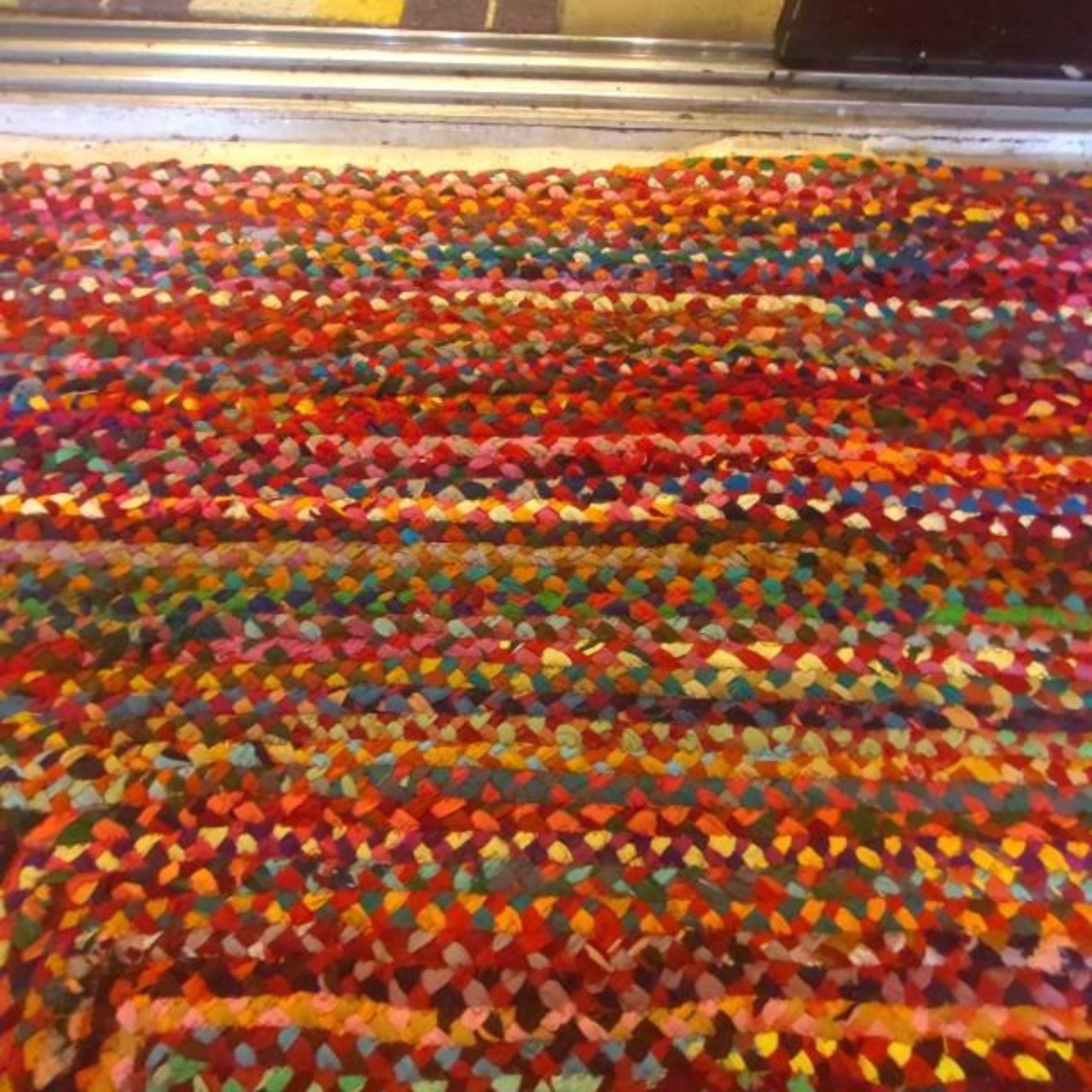 TOPANGA Homefurnishing　リサイクルカラフルウィービングラグマット　120×180cm