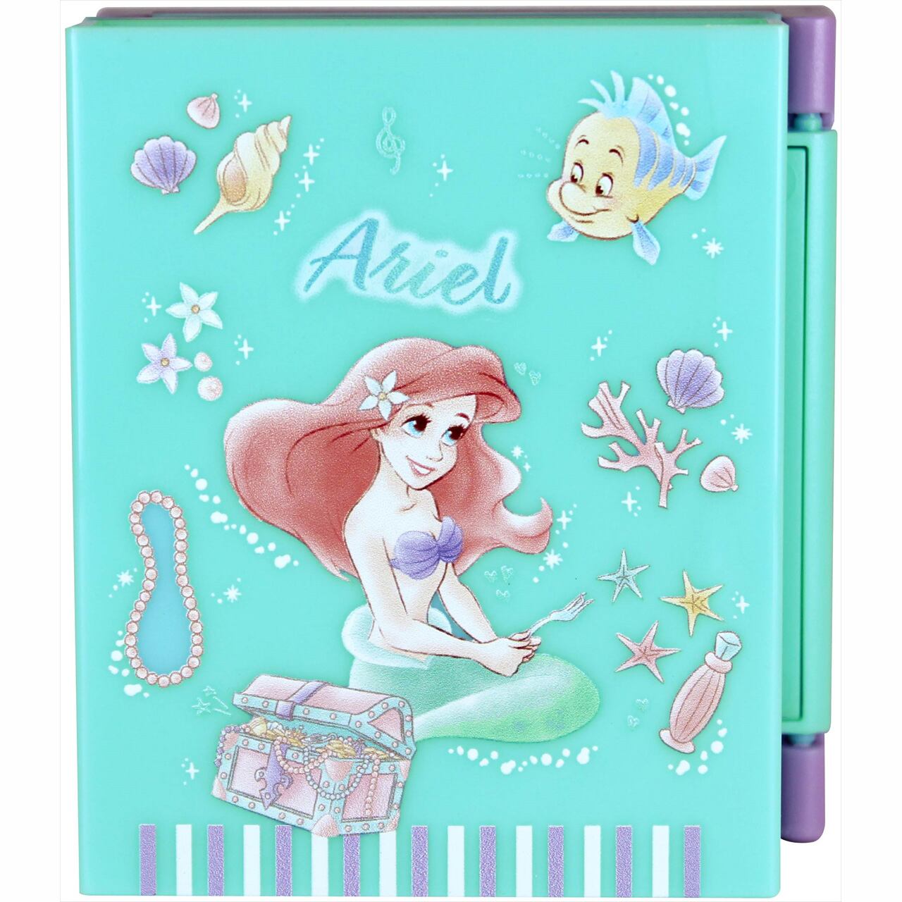 ディズニー小物入れ3面ミラー フレームクロック アリエル T Voos