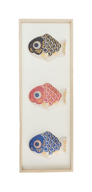和紙の縁起物　3種飾り12（鯉のぼり  縦） F03-012T
