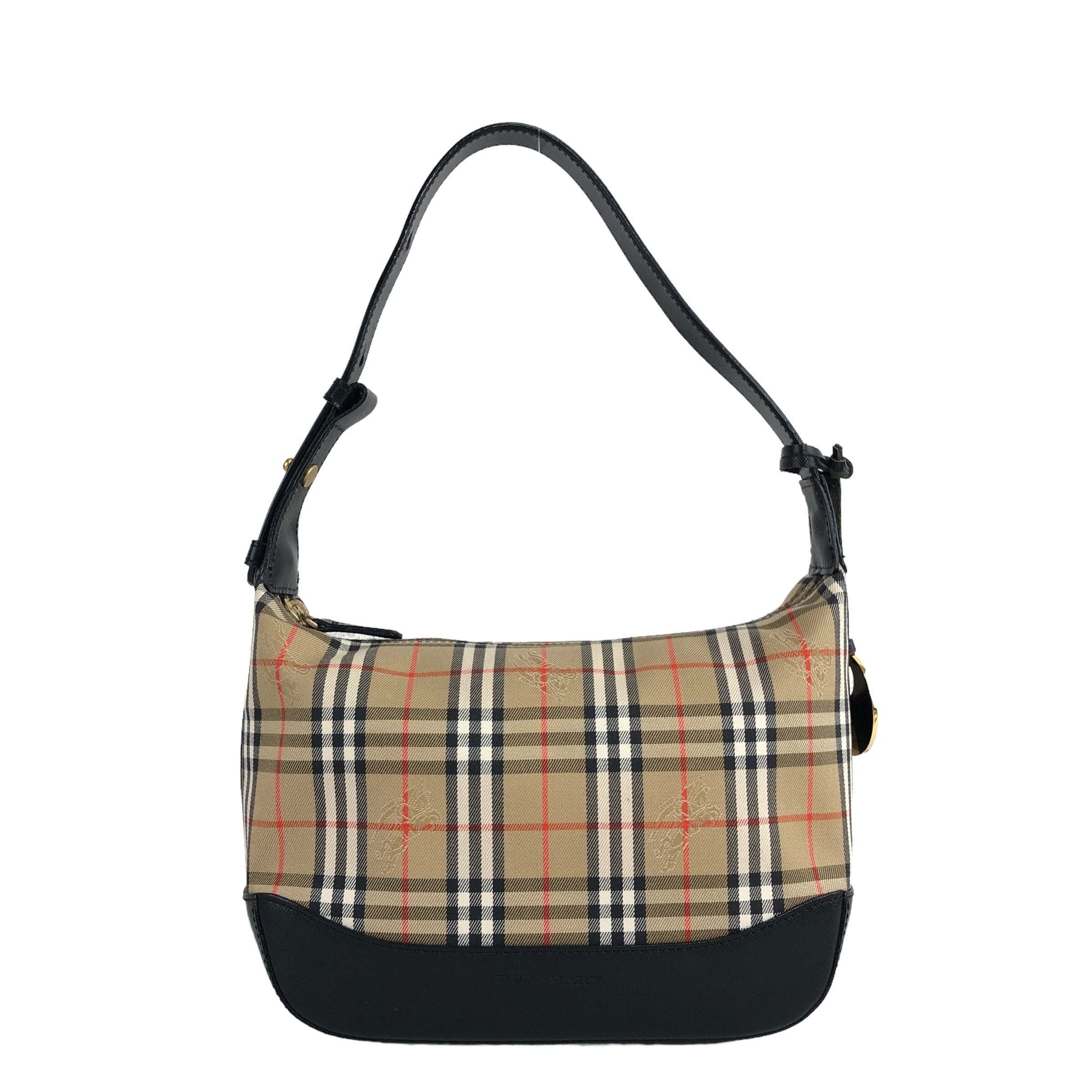BURBERRY バーバリー ノバチェック ハンドバッグ ベージュ ロゴ