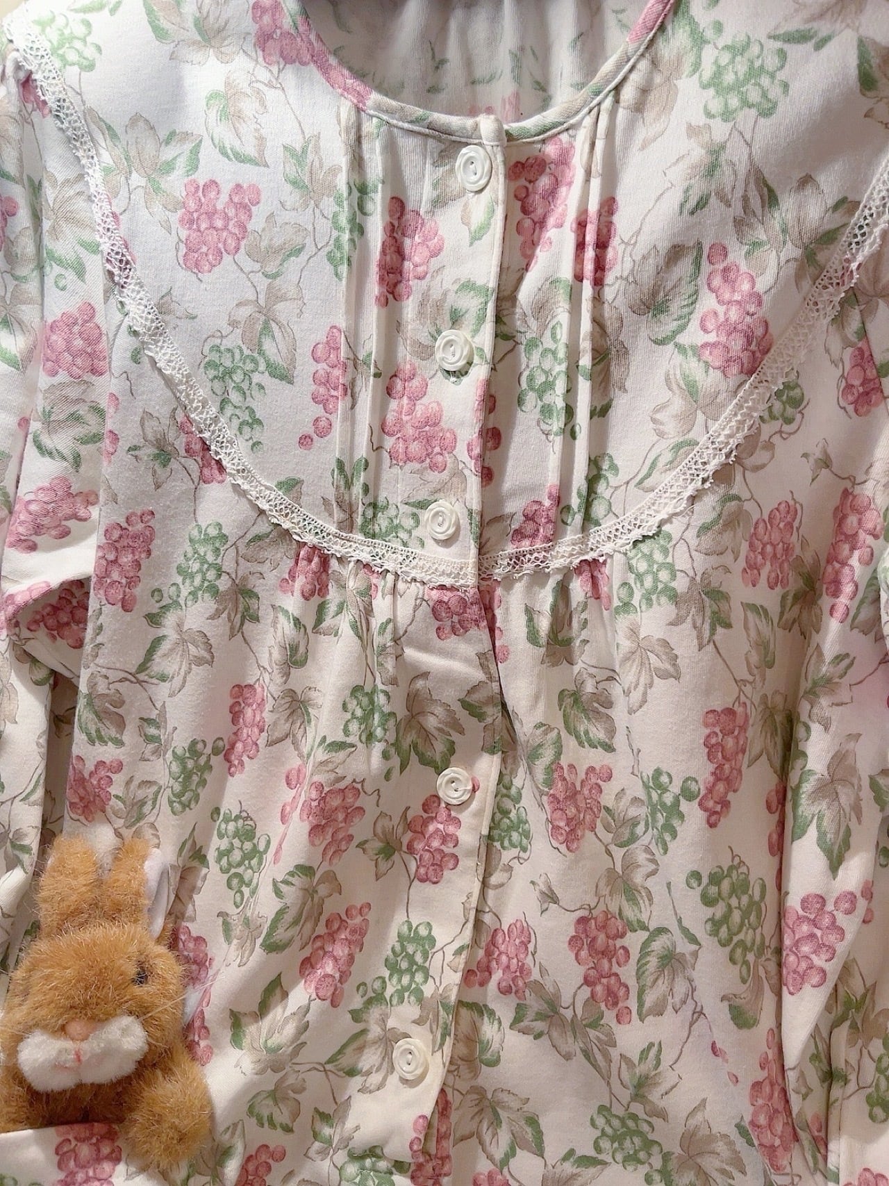 grape leaf neglige one-piece