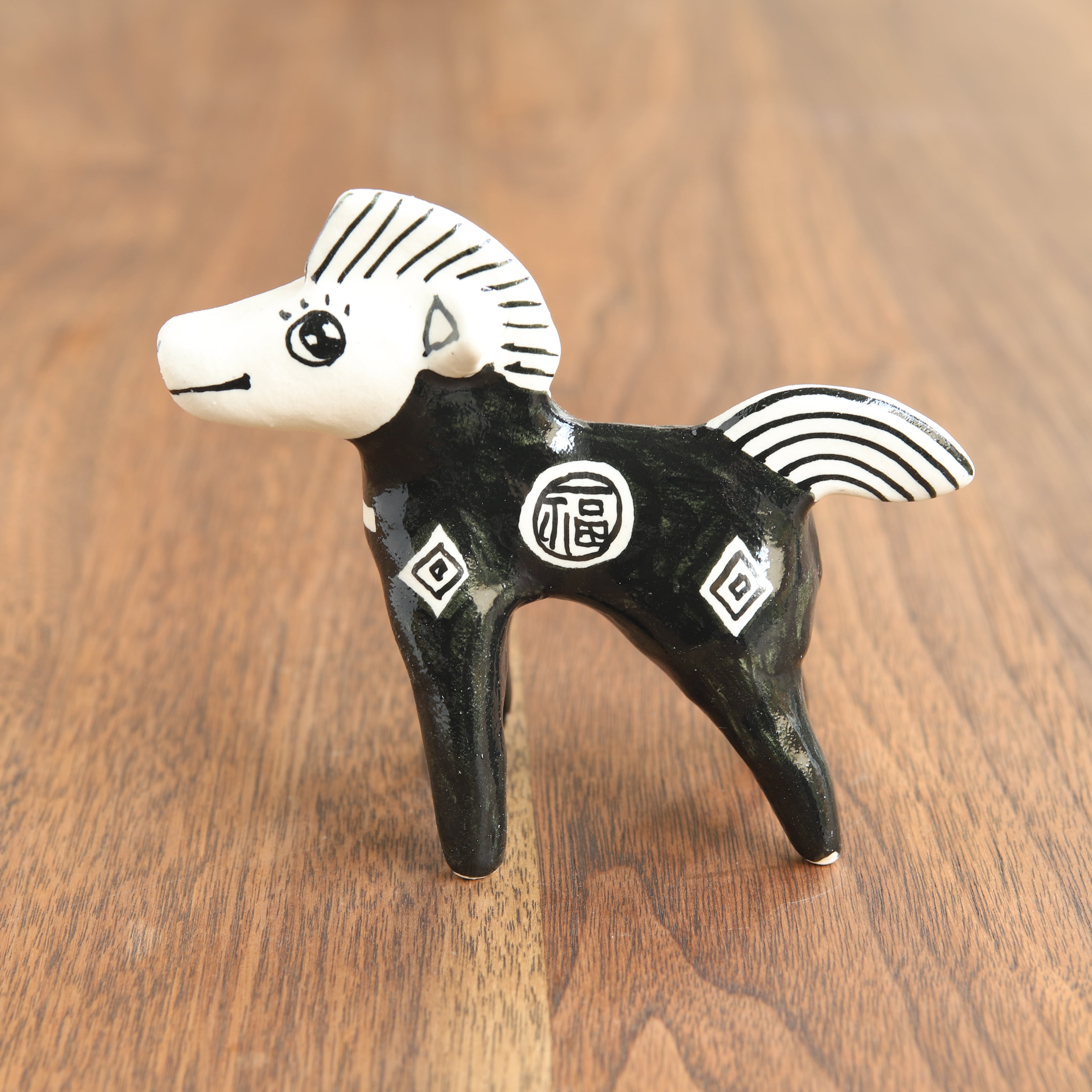 山口祥治 干支フィギュア 午(ウマ)「ウマジャロウ UJ-57」 工房:喜鶴製陶(有田焼)