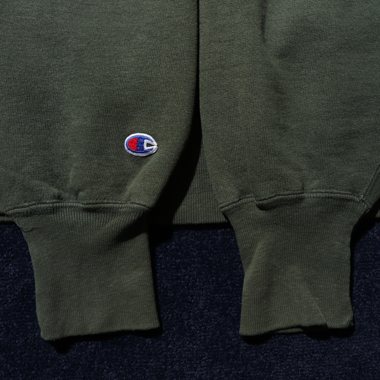 美品 XL 目無し ハンターグリーン 緑 90s USA リバースウィーブ チャンピオン スウェット Reverse weave champion