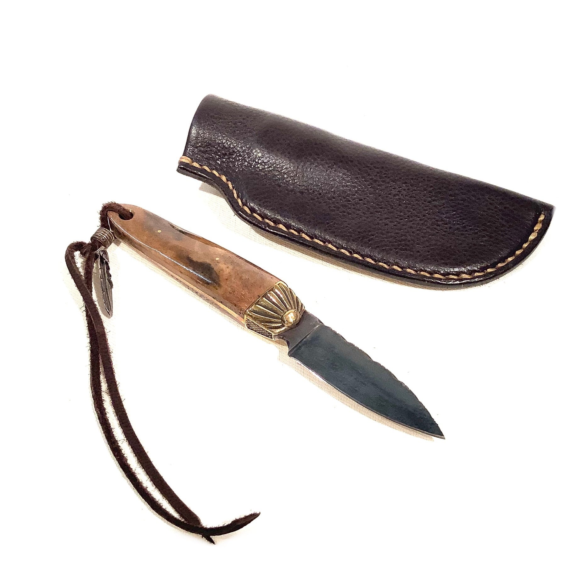 インディアンジュエリー　ナイフ MiyaoMadeKnives カスタムナイフ BuffaloBoneKnife WHEELWORKS
