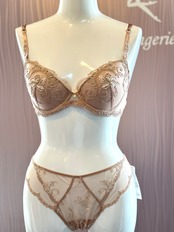 ゴッデスイングラム【上下セット】 ブラジャー&ショーツ リズシャルメル