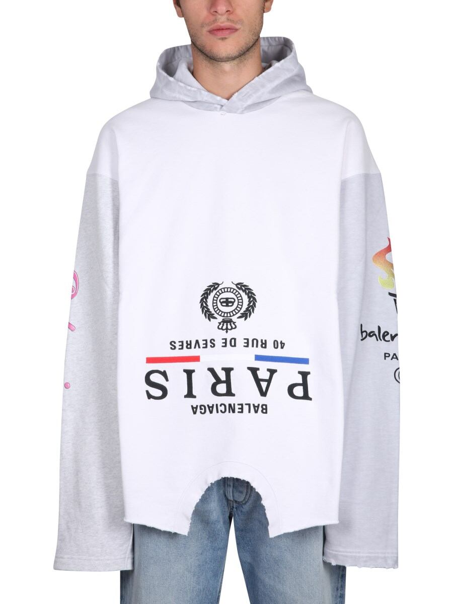 balenciaga upside down hoodie