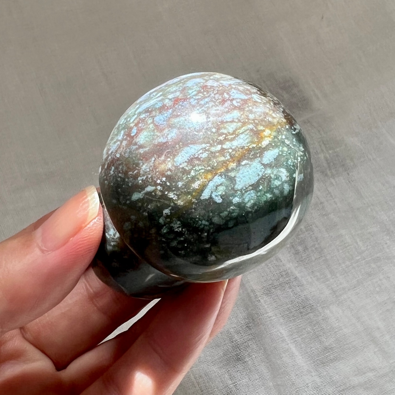 オーシャンジャスパー*マッシュルーム6*天然石インテリア*置き物