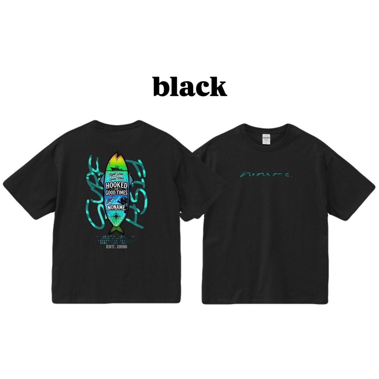 HOOKED ON  T-shirt ボックスシルエット