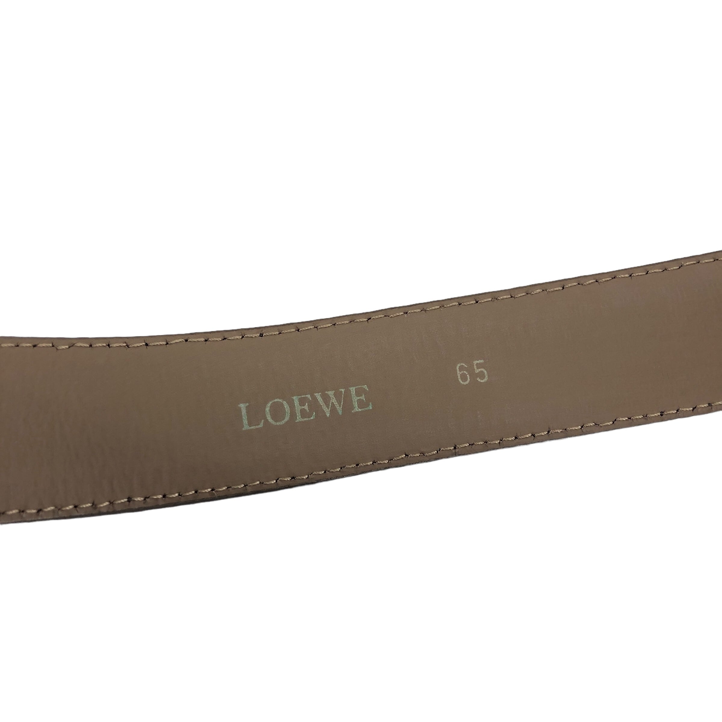 LOEWE ロエベ ベルト ブラウン アナグラム レザー vintage LOEWE ロエベ ベルト ブラウン アナグラム レザー vintage