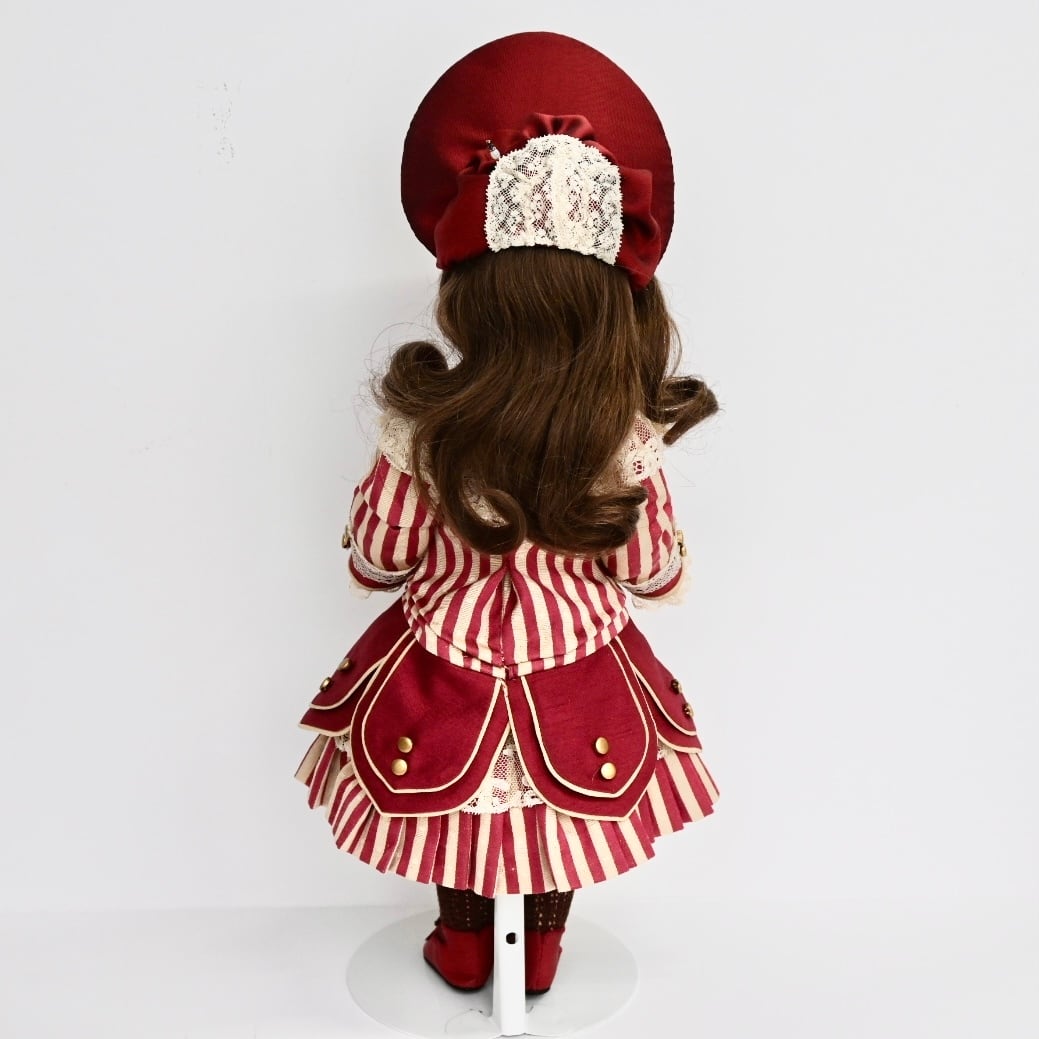 ビスクドール テート ジュモー ラルフローレン ドレス 帽子 カメオ 赤珊瑚 草苅尚代作品】テートジュモー/ 41cm | Shall we doll ONLINE SHOP