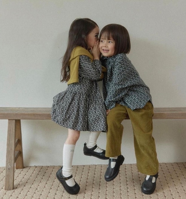 〚予約〛Blooming long blouse <kids>