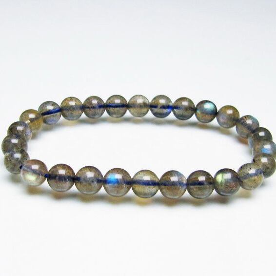 ピンク ラブラドライト ブレスレット 10mm 一点物 メール便送料無料 [M