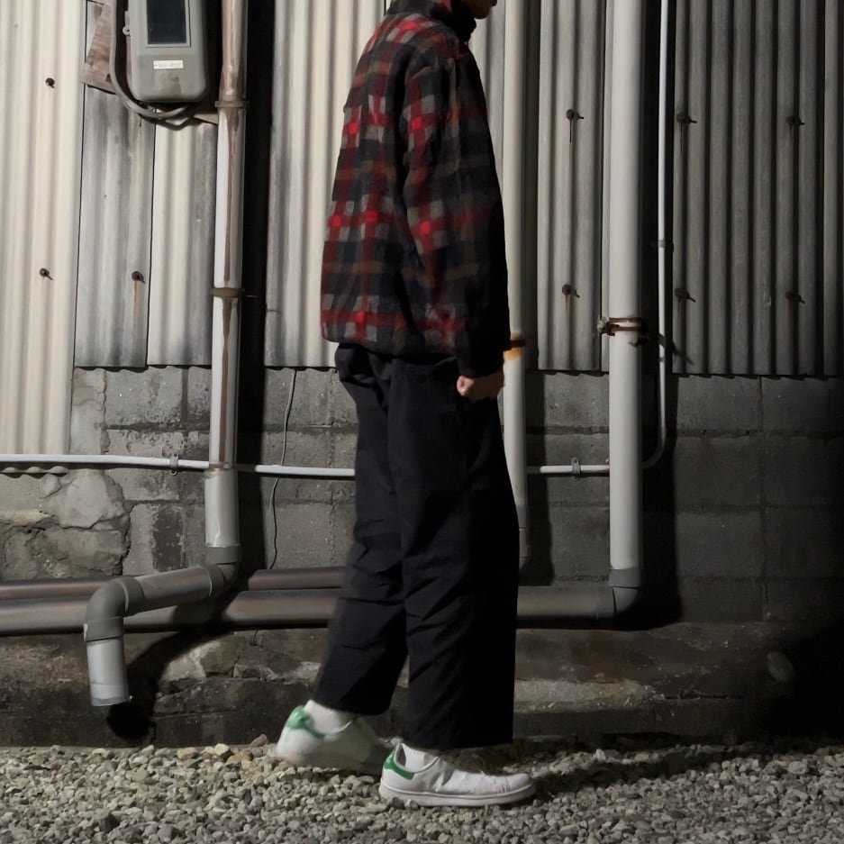 90s “J CREW” 巨人タグ tartan check pullover halfzip knit shirt 90