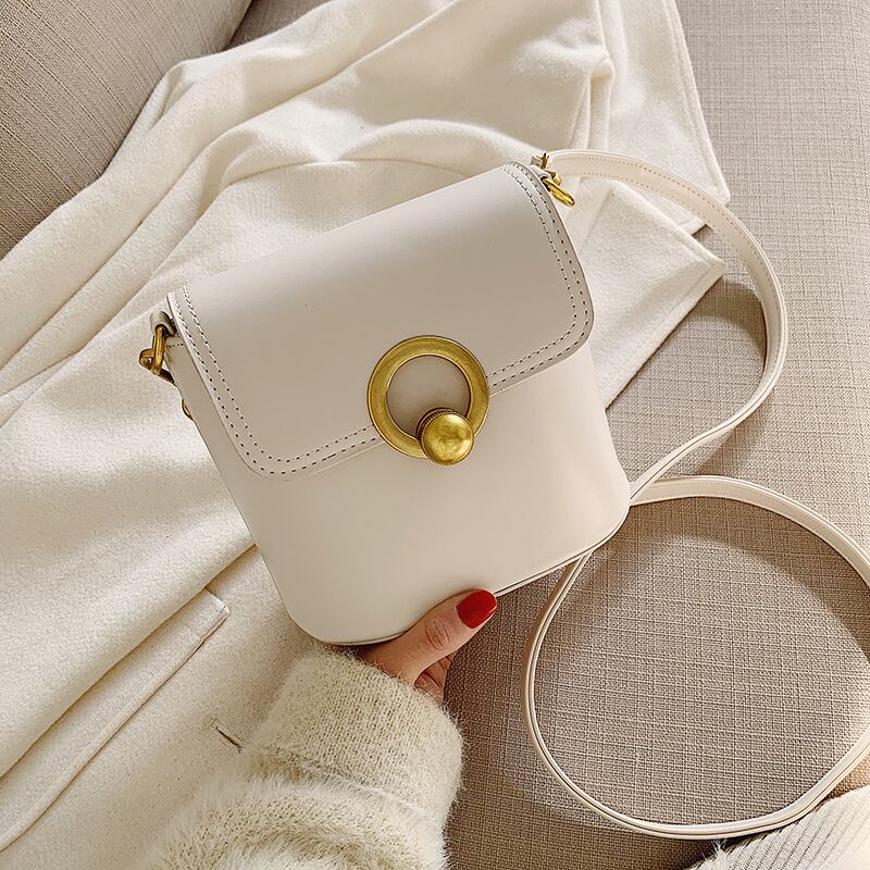 品質の小さなバッグ女性2020新しい波ネット赤いファッションシンプルなシングルショルダーメッセンジャーバッグバージョンの野生のバケットバッグ Tiancai_Wing_Bag5394718