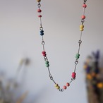 カラフルな木製 string abacus ネックレス (vijg-76)