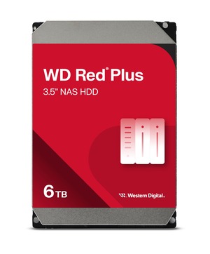【在庫のみ】Western Digital ウエスタンデジタル WD Red Plus 内蔵 HDD 6TB CMR 3.5インチ SATA 5400rpm キャッシュ64MB NAS 3年 WD60EFAX-AJP エコパッケージ