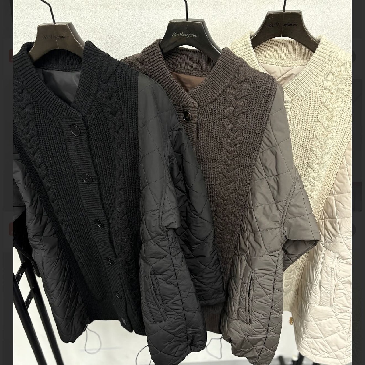 ヴェロフォンナ　キルトドッキング柄編みBZ