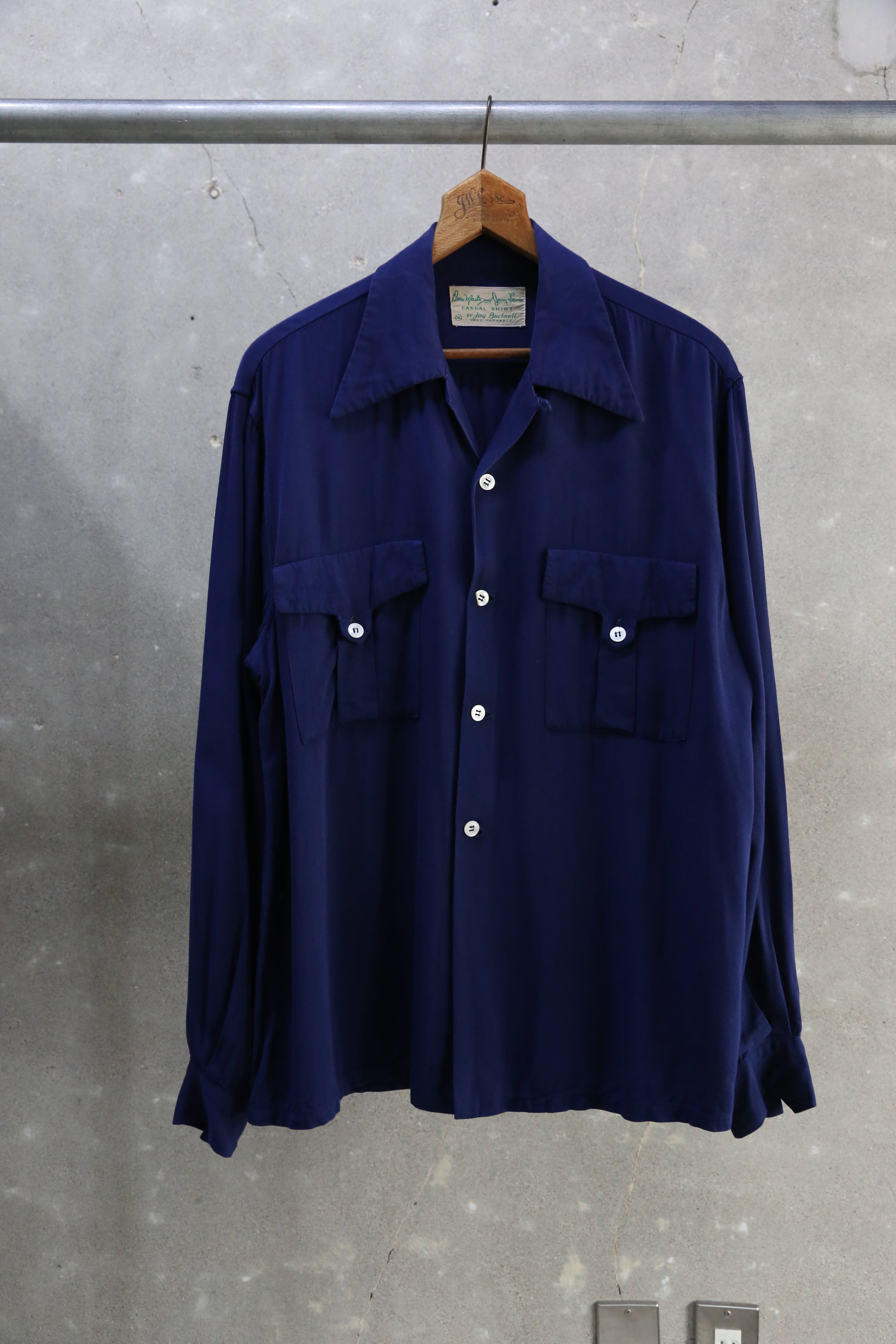 50s-60s Manhattan レーヨンシャツ 50~60s【Manhattan】S/S Rayon Open Collar Shirt | the Holic vintage