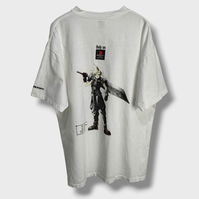90s ファイナルファンタジーⅦ クラウド　キャラクターTシャツ　プレステ　XL