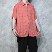haggar linen rayon jacquard weave shirt