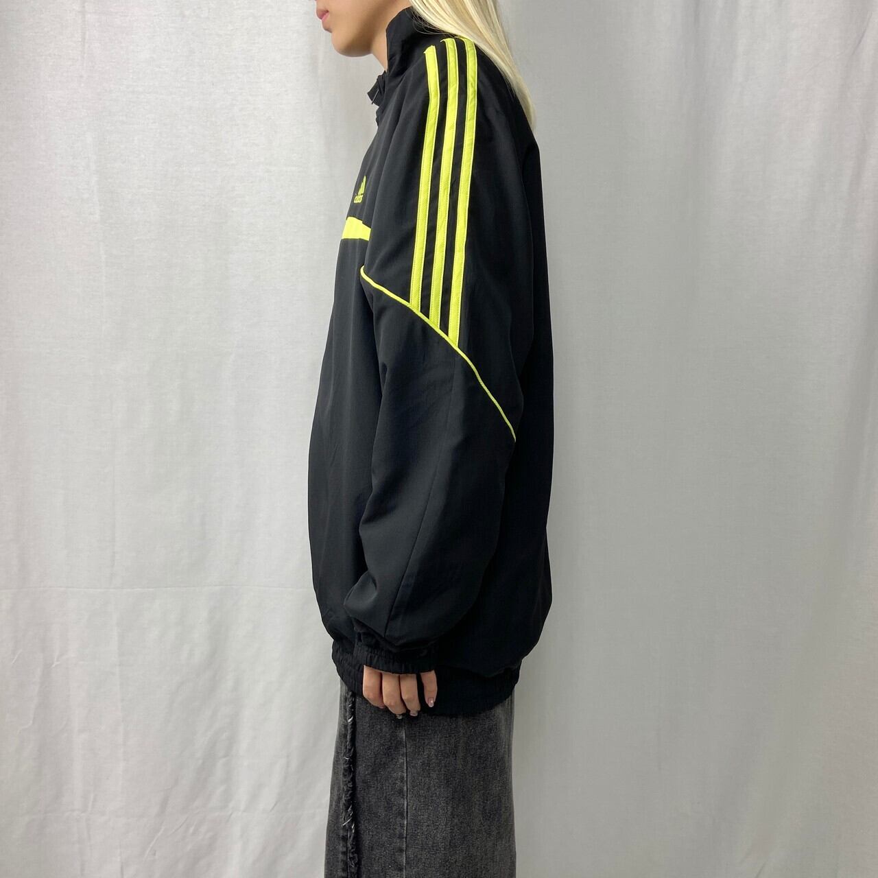 adidas アディダス ポリエステル トラックジャケット メンズM 古着