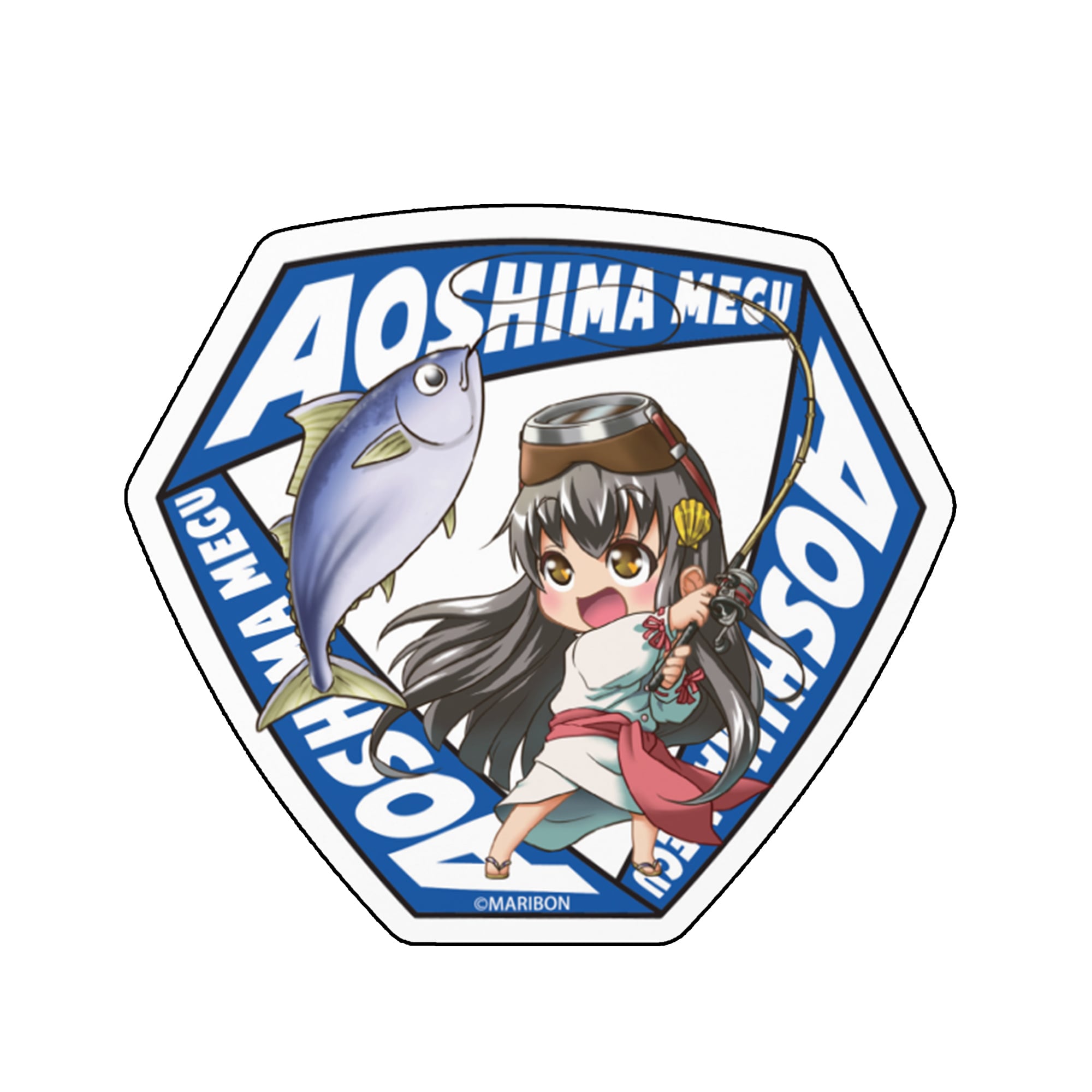 公式】【海女-A】碧志摩メグ（cv.小松未可子）｜ちびメグ ｜ステッカー