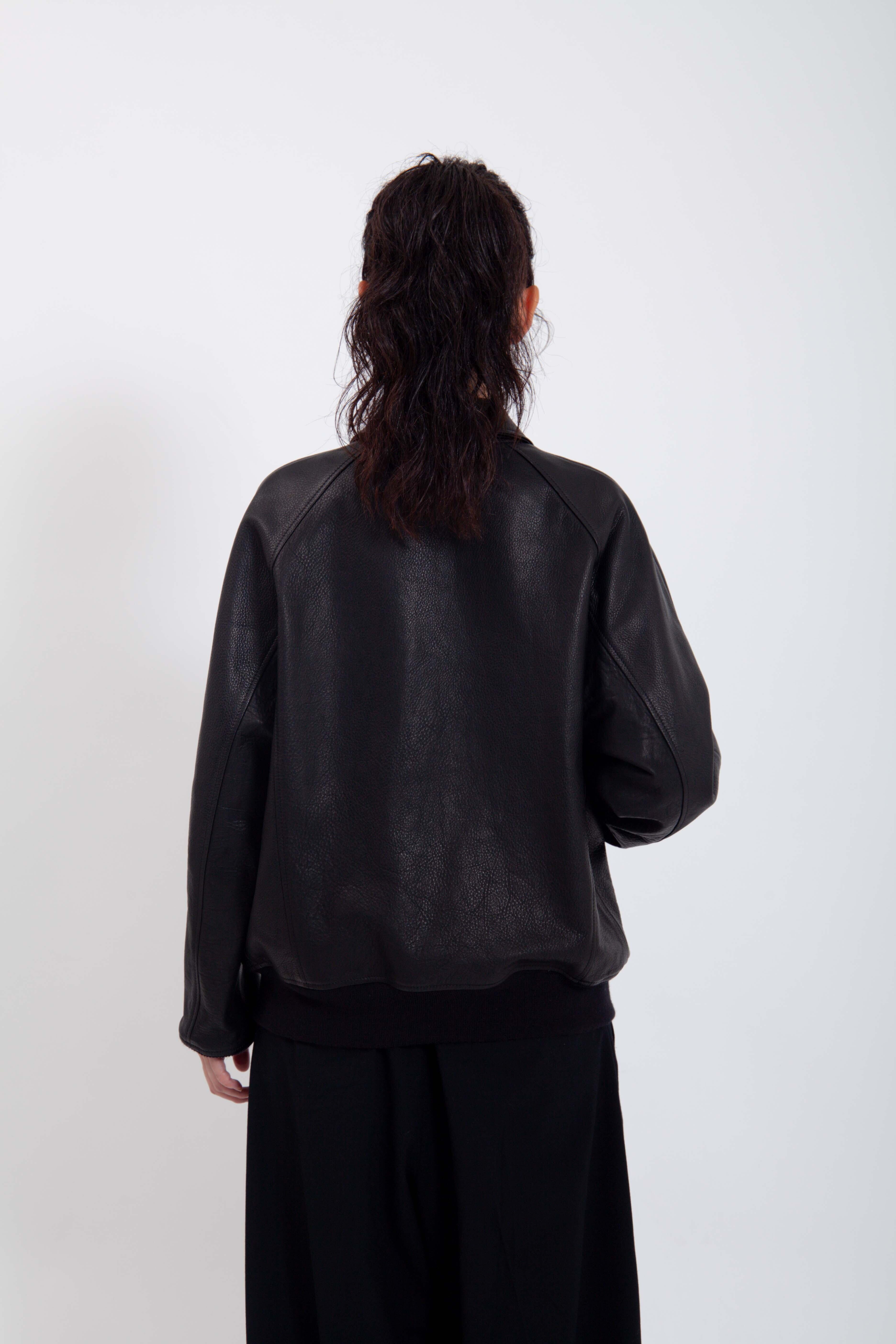 Leather zipup jacket (BLACK) | TTTMSW