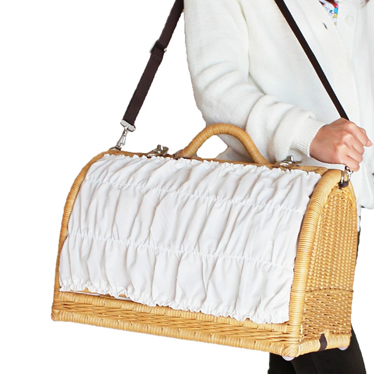 【シンシアコラボ福袋】ラタンキャリーマイン（３色から選べる！）,合計35,000円以上相当の猫グッズ！人気おやつ,グッズ,ウェットフード