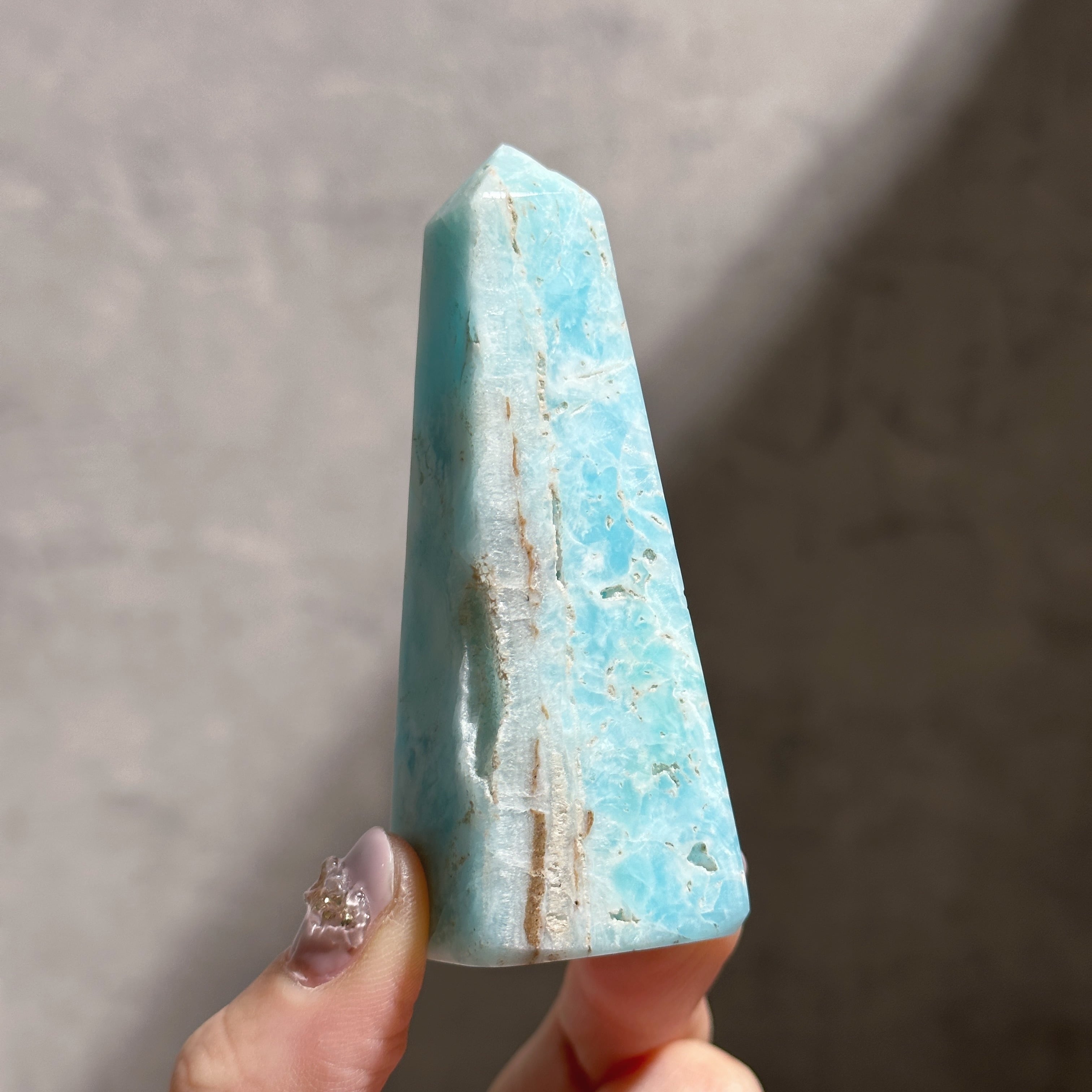 高品質】ブルーアラゴナイト タワー22◇Blue Aragonite◇天然石・鉱物