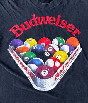 -Budweiser- Vintage 90s L Print T-shirt made in USA