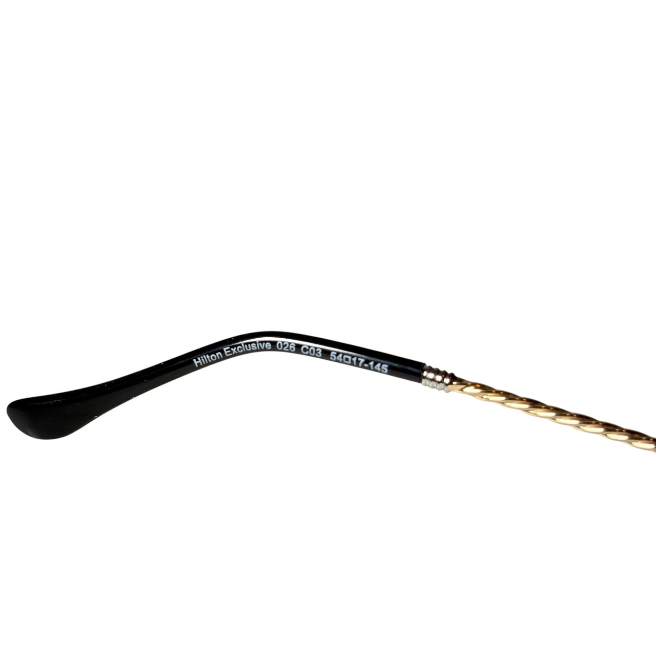 (nos) vintage HILTON twist arm combicolor glasses