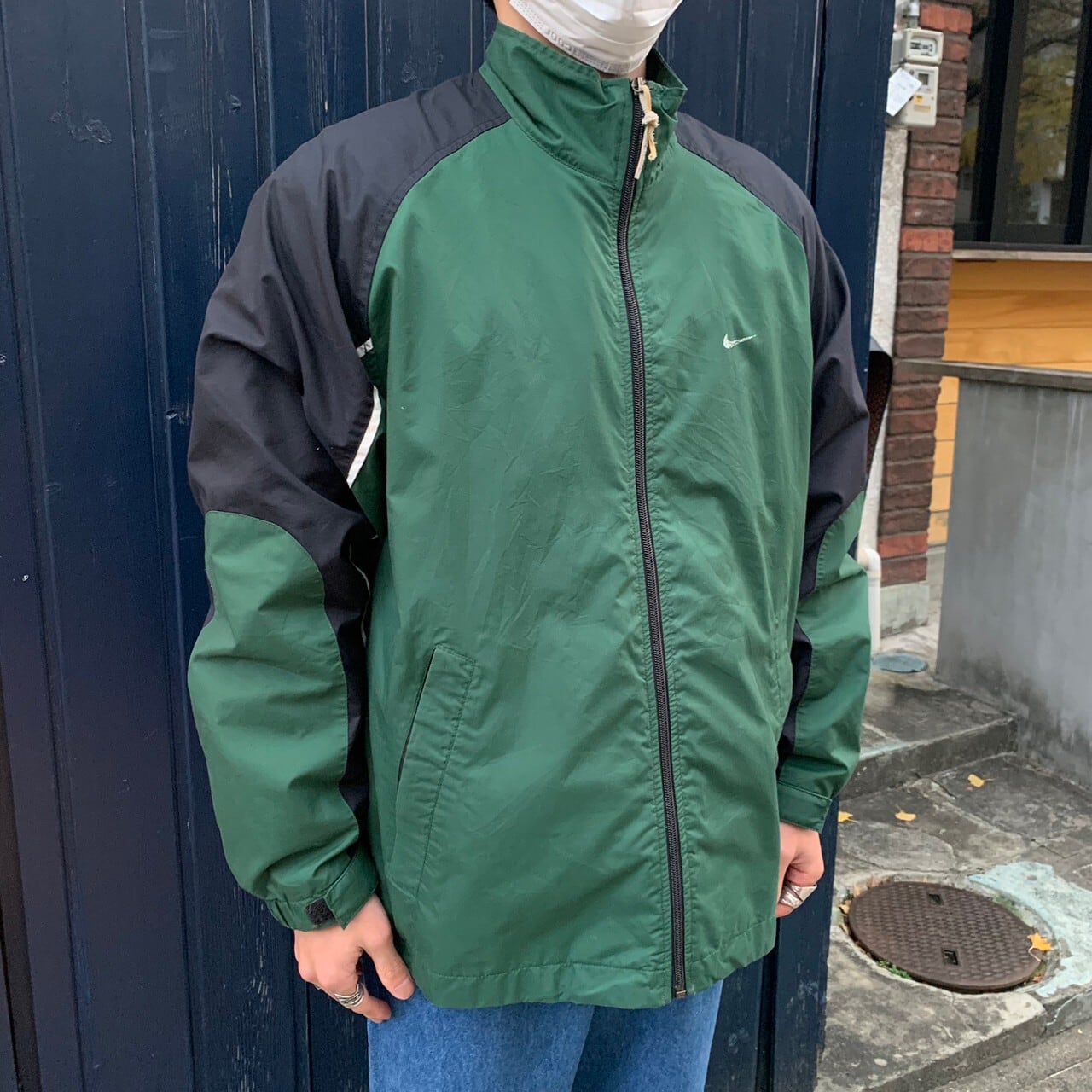 NIKE nylon zip up jacket   ShuShuBell シュシュベル online shop