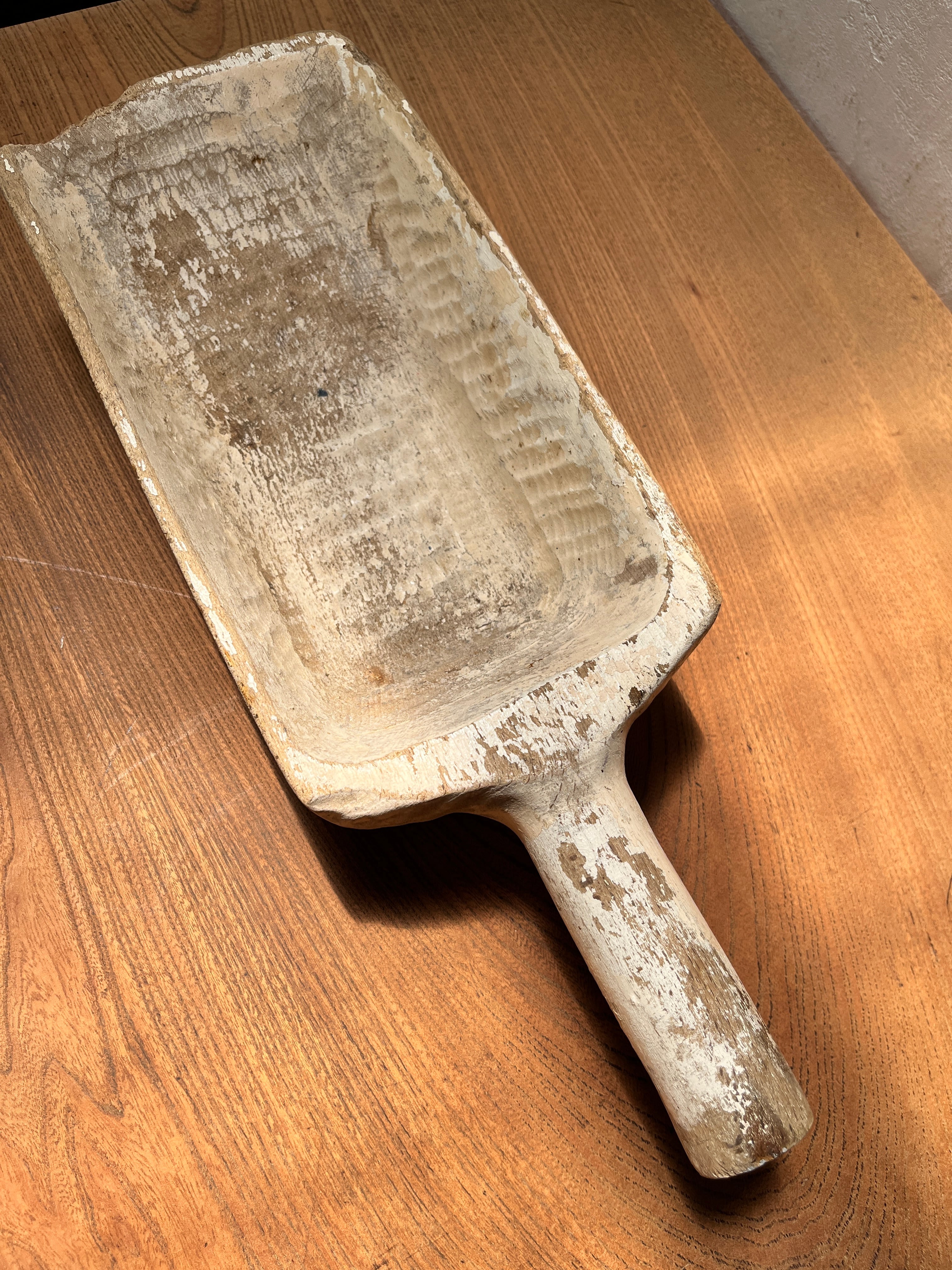 Wooden scoop France＜木製スコップ・フランスアンティーク・木製道具