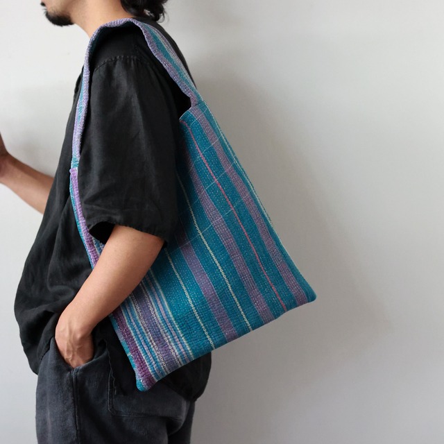 Hagi / Vintage Quilt - One Handle Bag - M #97