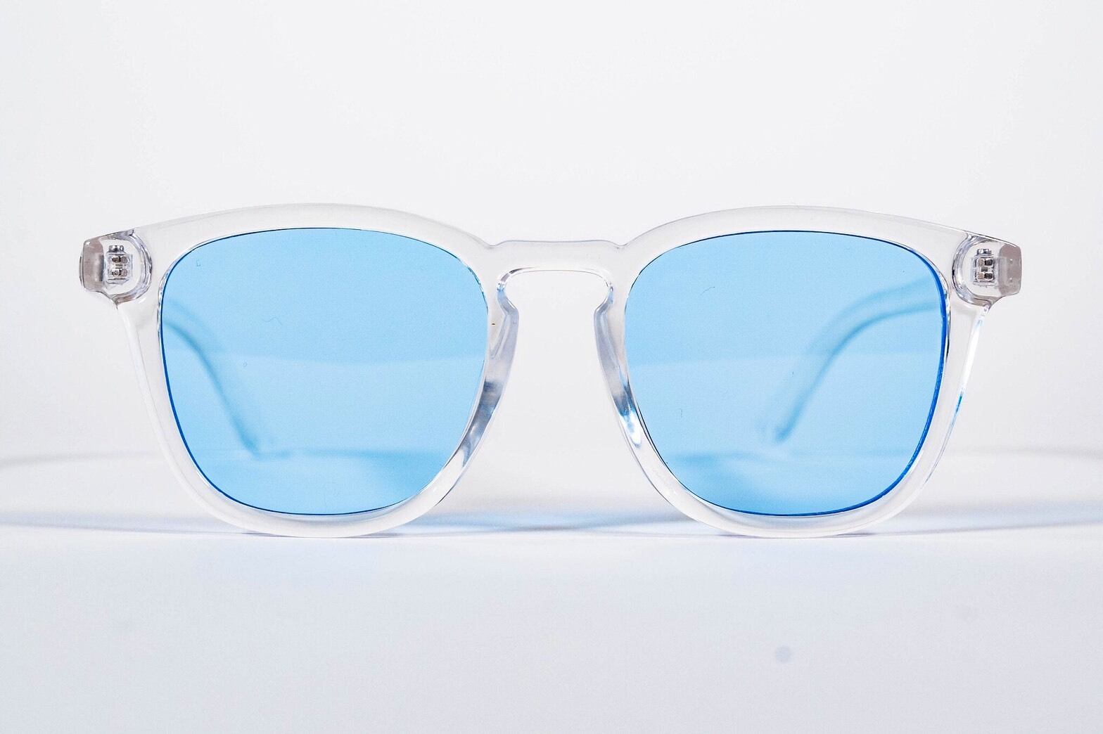 ウェイファーラー クリアタイプ クリア×ブルー【国産PUレザーケース