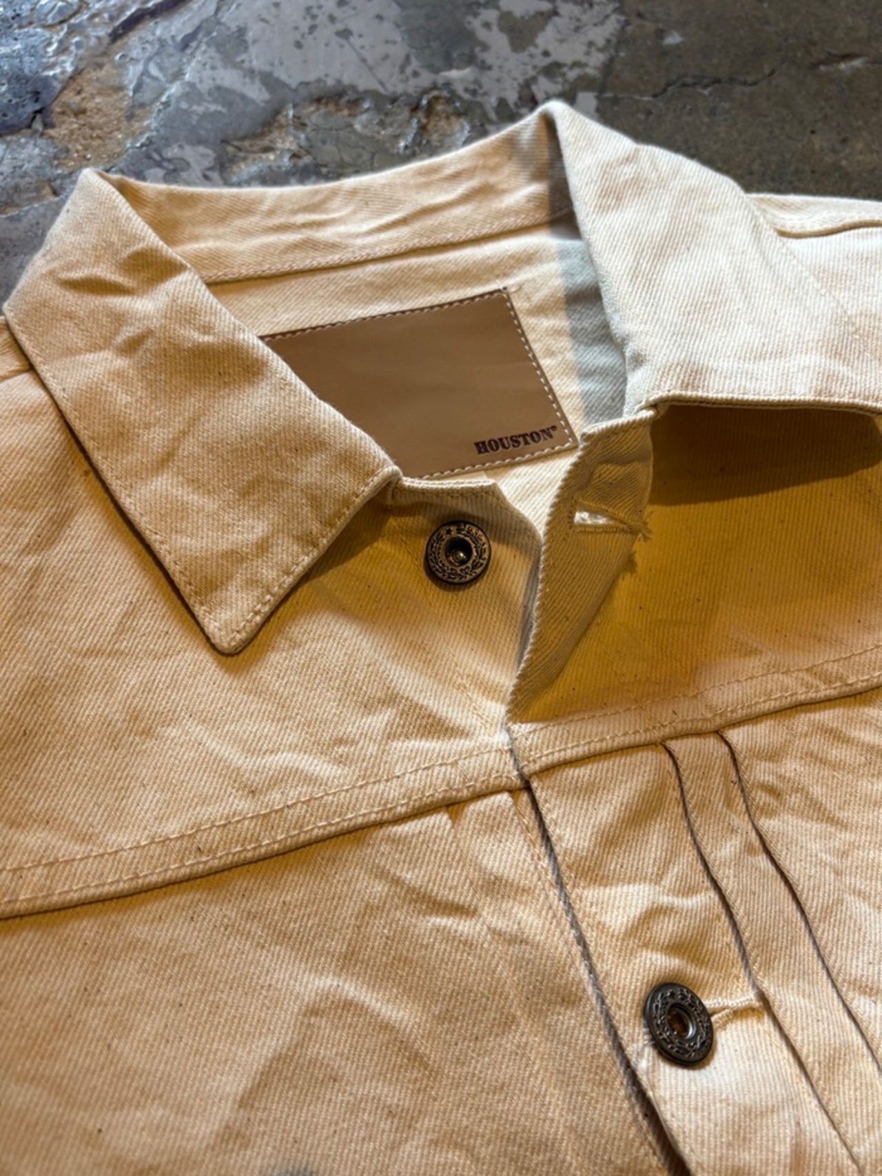 HOUSTON / Type1 Denim jacket " T-BACK " / ファースト / OFF WHITE / 51373 - 2