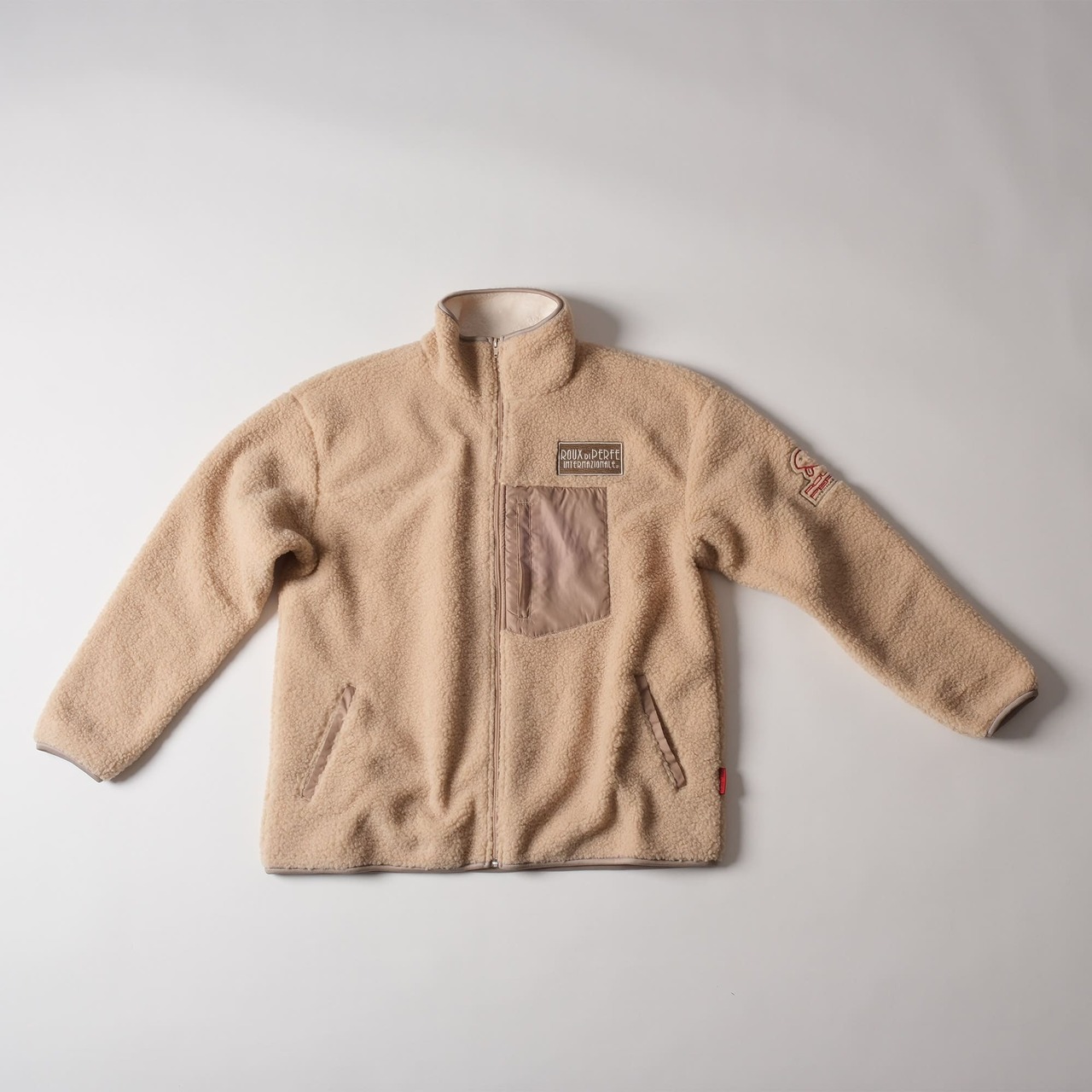 日本製ボアジップアップブルゾン