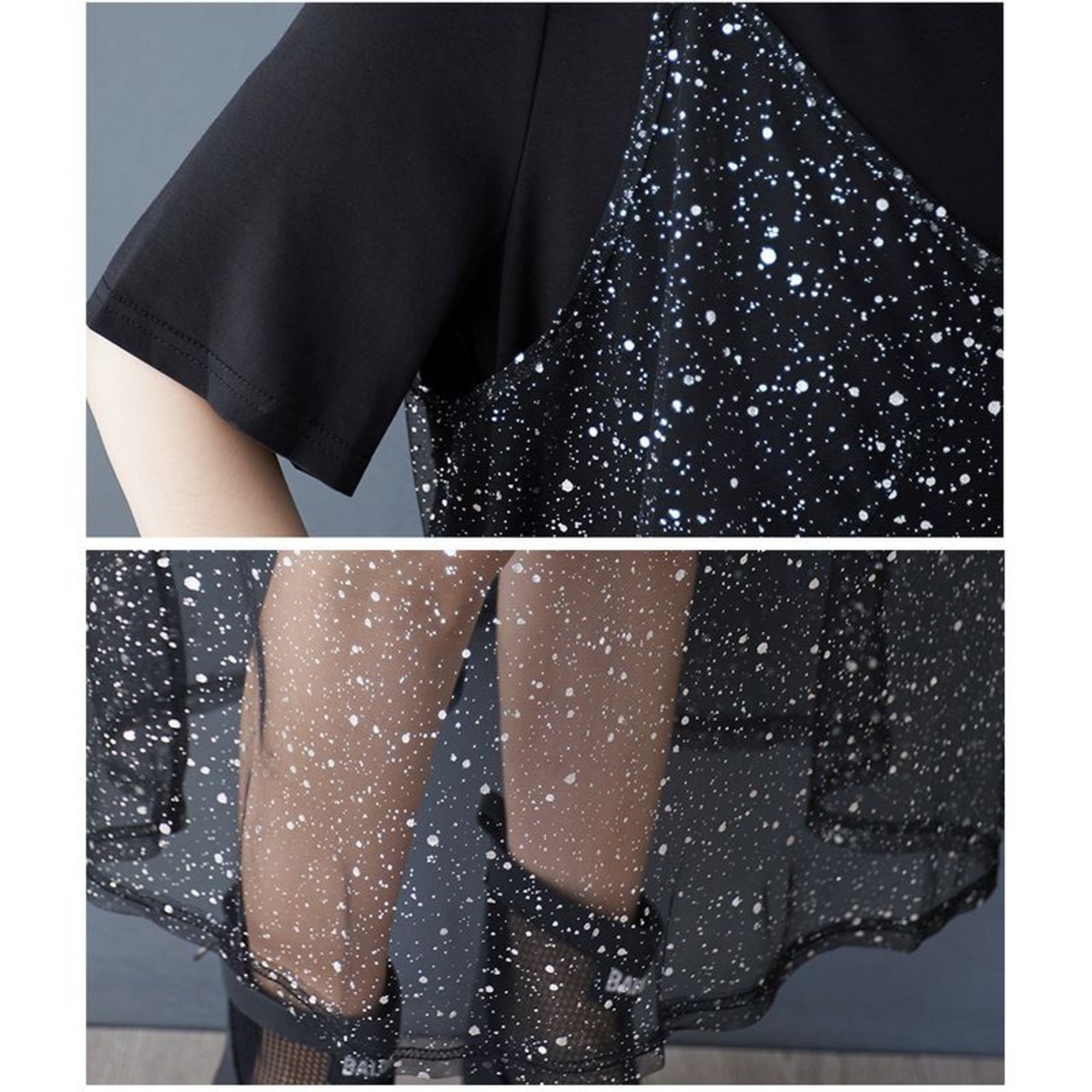 ラメ キャミワンピース  セットアップ  30244