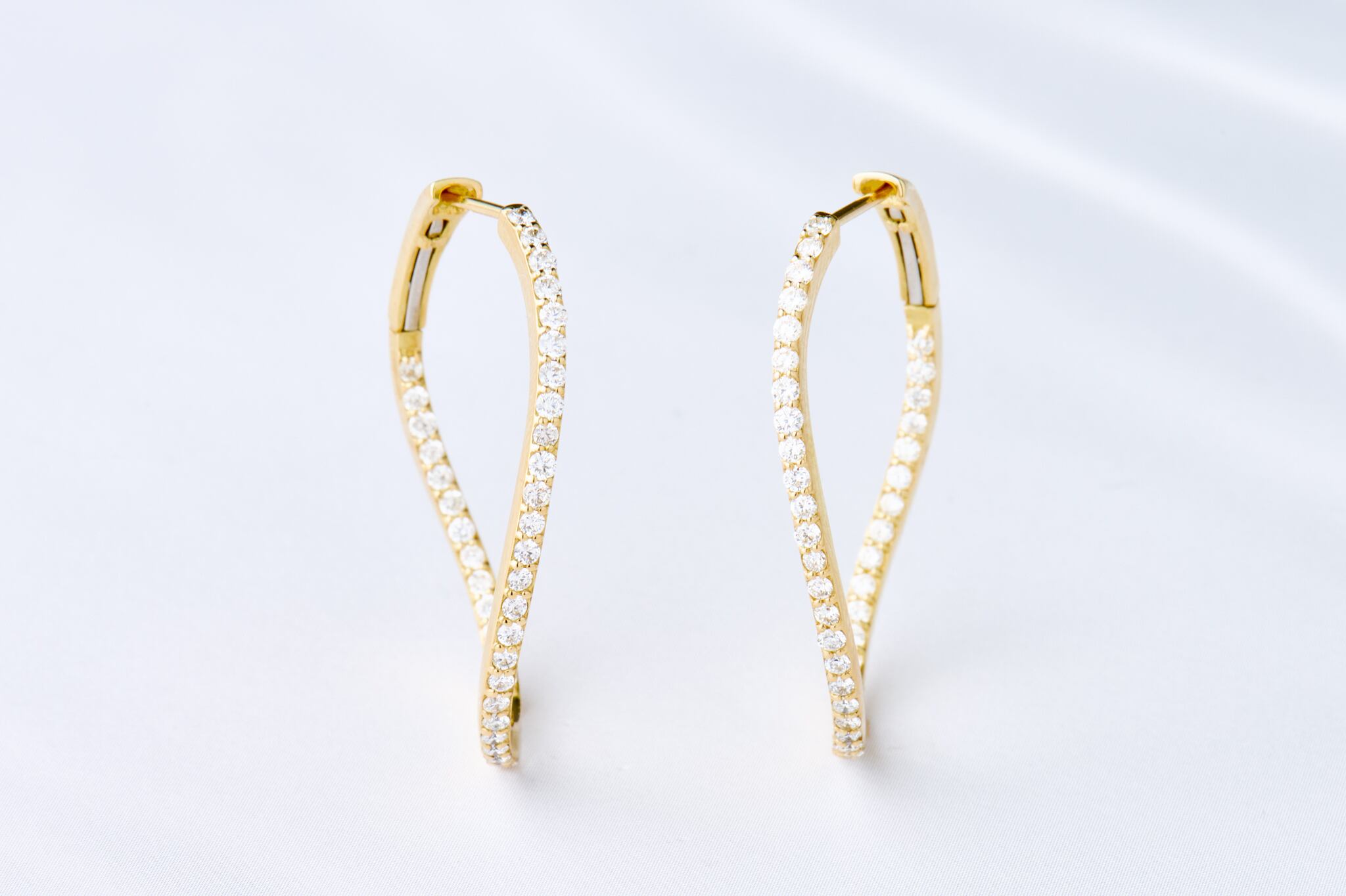 天然ダイヤモンド フープピアス（2種） | 中村江里子セレクション 