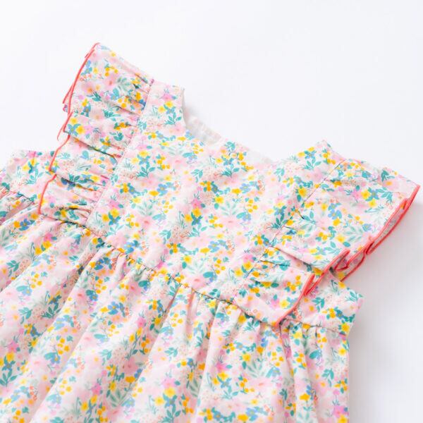 サマーフリルティアードワンピース     FLEUR      90cm   ギフトBOX入り