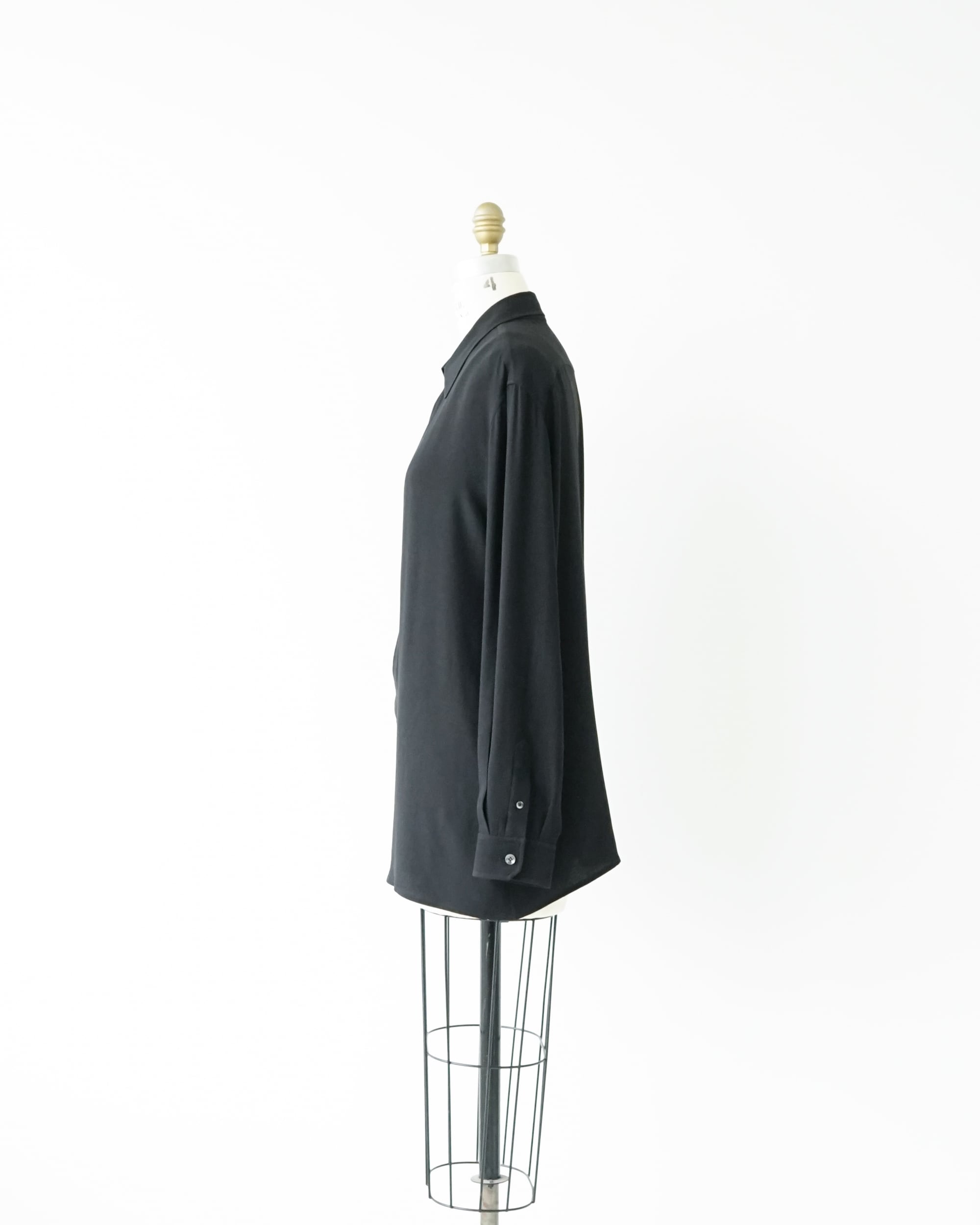 Dobby Shirt Hard Twist Wool Dobby Half Coat Auralee ファッション