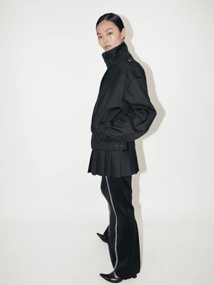 【26AW | WOMEN】POOLDE プールデ / ブルゾン / Kilt-Hem Zip Blouson  PLD-26AW-BL01