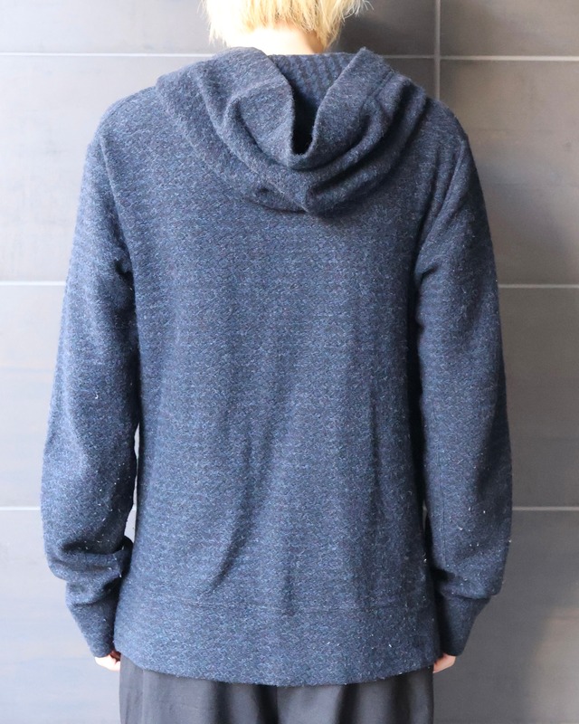 【yohji yamamoto pour homme】wool hooded cardigan