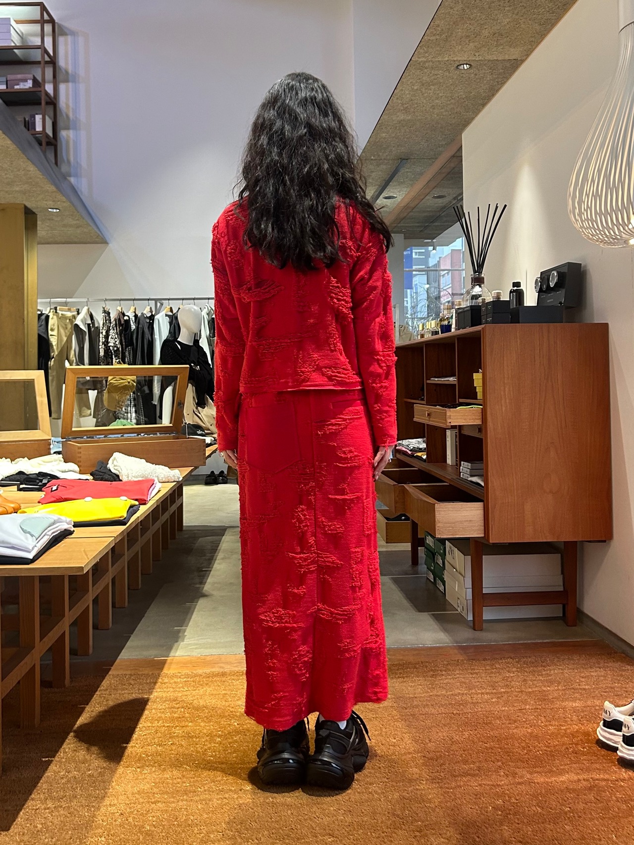 【25SS】BELPER ベルパー / LOVE SWEAT SKIRT / スウェットスカート - 12