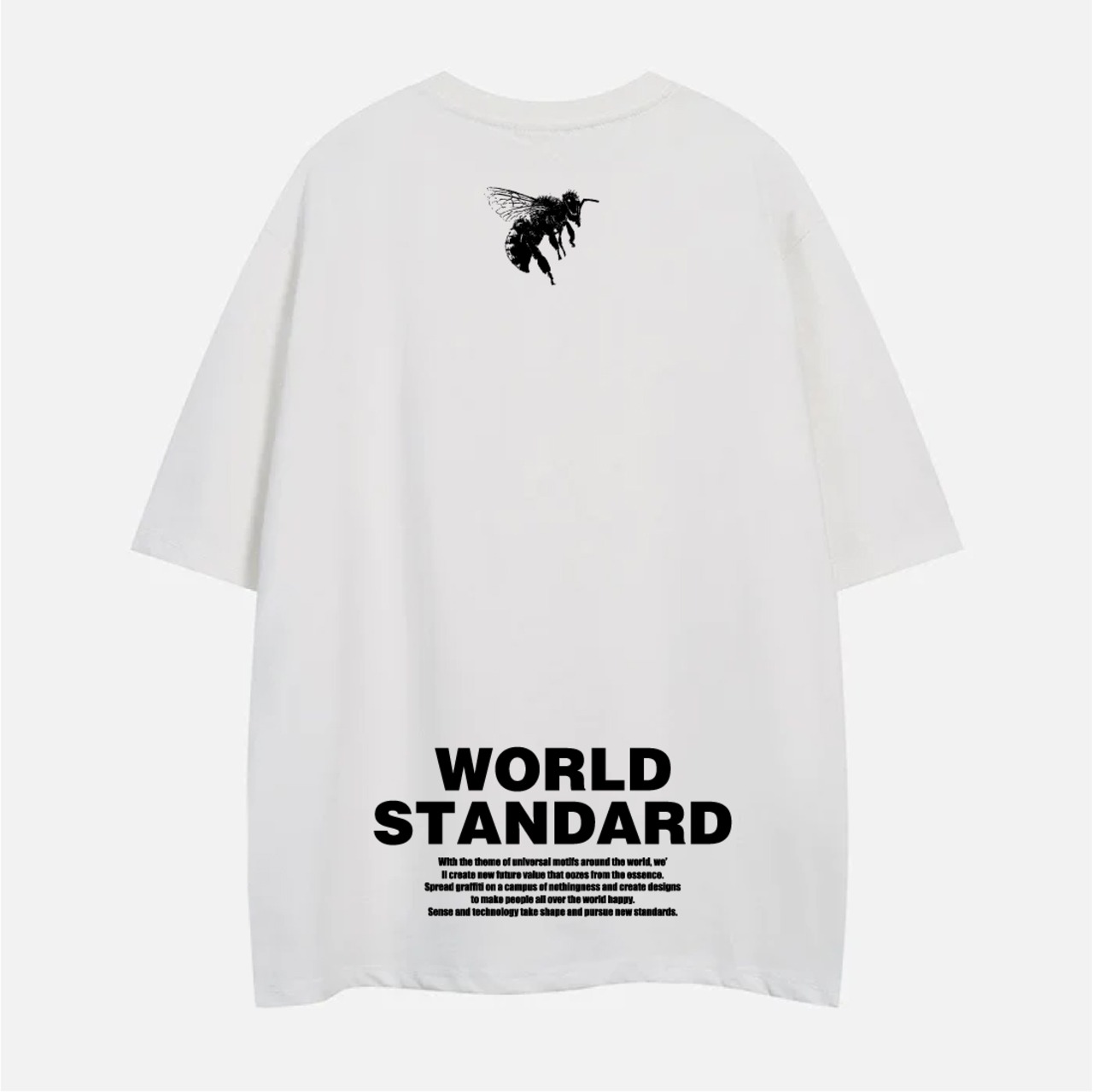 WORLD STANDARD/クルーネックプリントTシャツ/WSHT-051