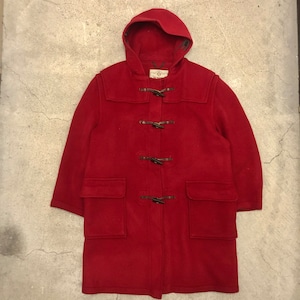 80～90s gloverall/wool duffel coat/England製/EU42/ウールダッフルコート/レッド/グローバーオール