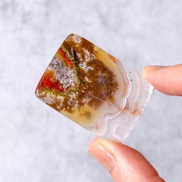 シーニックモスアゲート　カボション ＊ Scenic Moss Agate ＊ 天然石