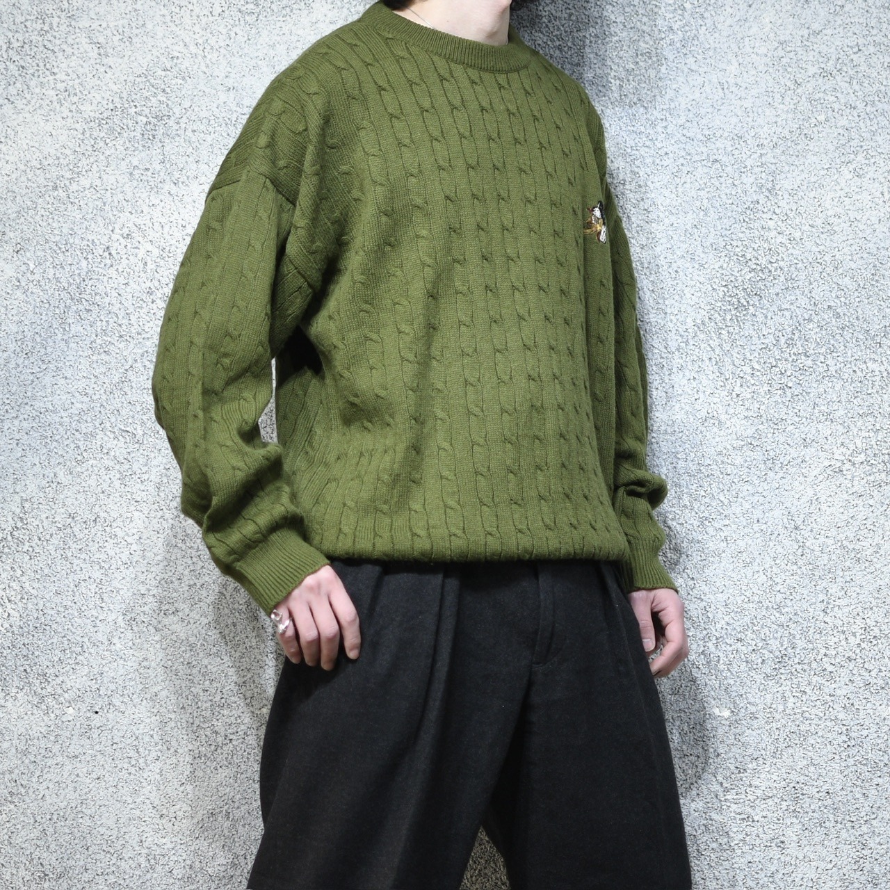 design animal embroidery knit