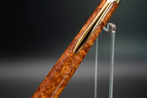 【朱色の銘木】 本花梨瘤杢 特上 gold MP