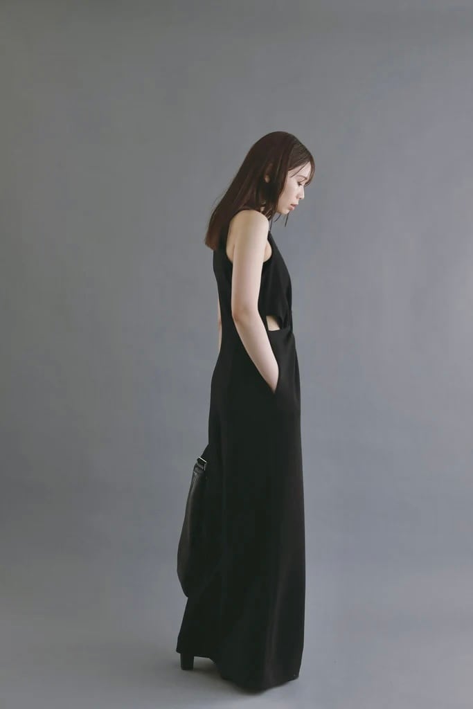 Louren waist twist dress Sサイズ　ブラック louren waist twist combinaison ウエストツイストコンビネゾン Black